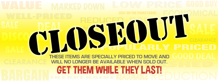 Closeout Products Banner